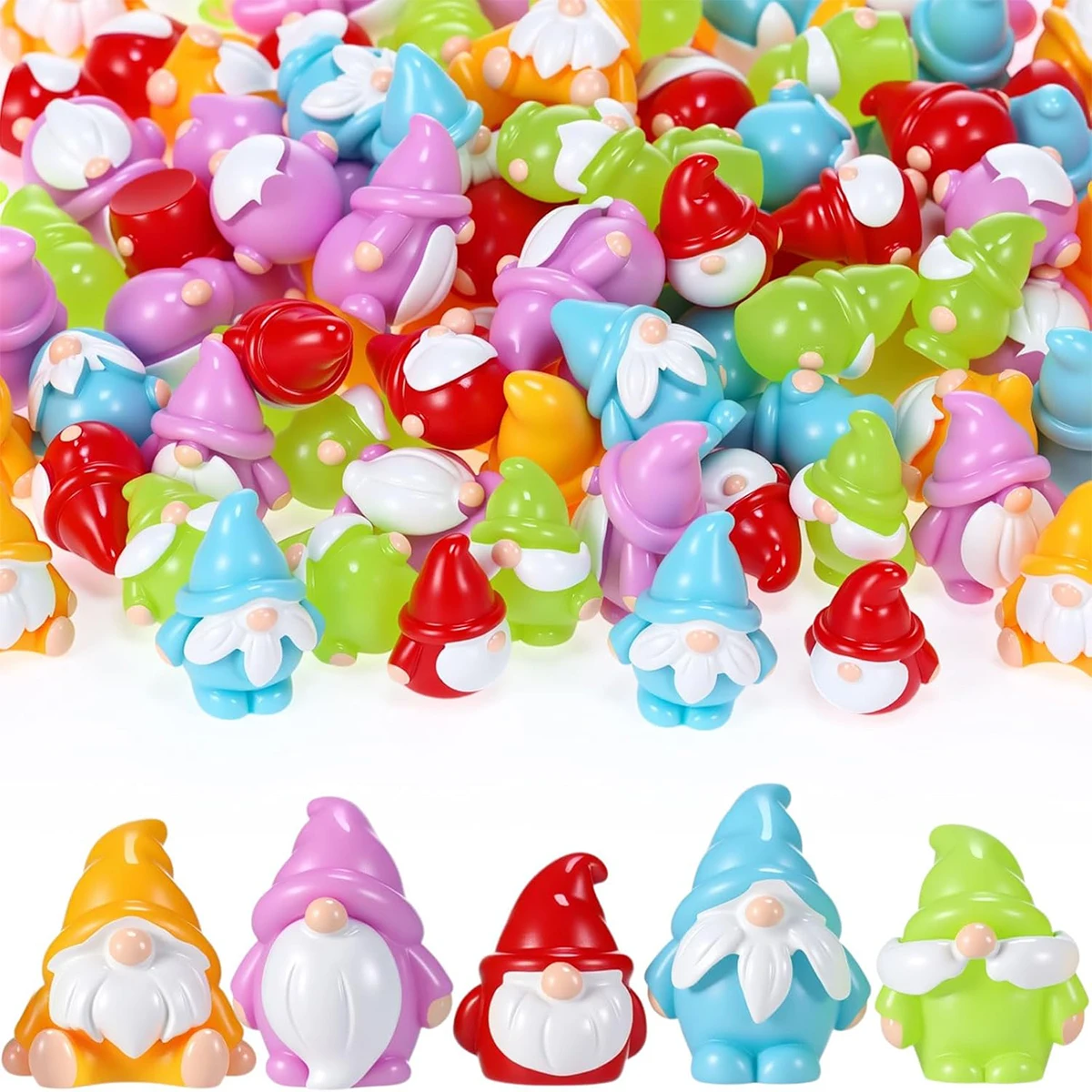 10/20PCS Miniature Gnomes Statues Tiny Figures For DIY Fairy Garden Micro Landscape Craft Party Favors Gift