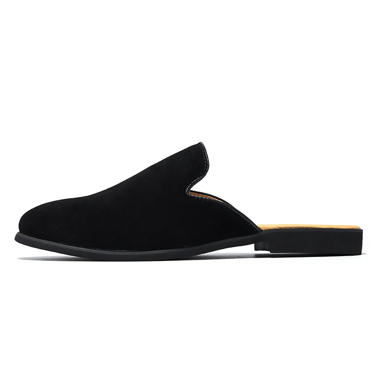 Italian Luxury Slip-On Loafers Men's white Daily Soft Sole Casual Shoes Outdoor Business Dress Shoes Indoor mens leather sandals