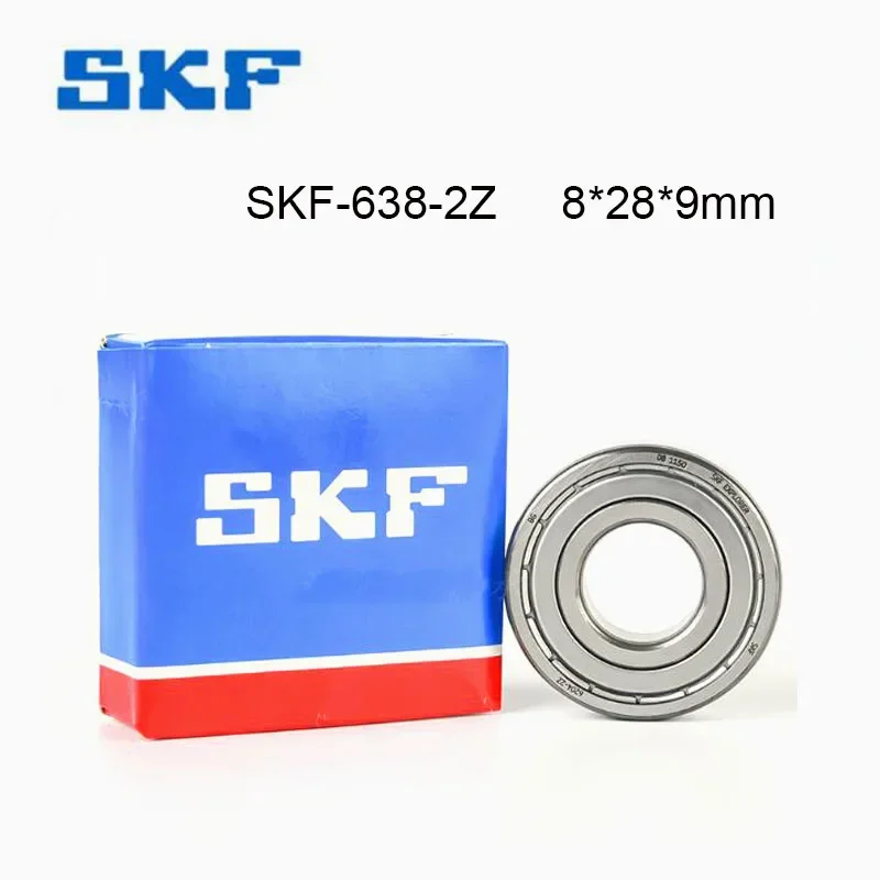 

100% Оригинальный шведский подшипник SKF, 2/5 шт., 638-2Z 638ZZ ABEC-9, шарикоподшипник 8x28x9 мм, высокоскоростные радиальные 638-ZZ шарикоподшипники