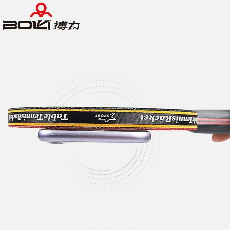 Table Tennis Racket BOLI Table Tennis Racket 2 Pcs Offensive Fine Elasticity