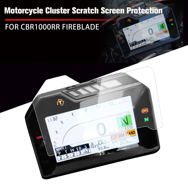 For Honda CBR1000RR CBR 1000 RR CBR1000 RR FIREBLADE-Cluster Screen Scratch Protection Film Dashboard screen Protector