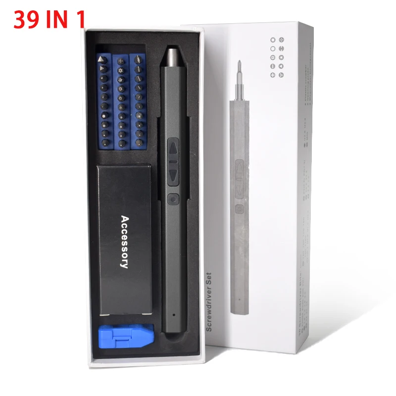 Precision Electric Screwdriver Set 12/39/50-In-1 Portable LED Kit USB Cordless Professional Mobile Phone IPad Repair Home Tools 3