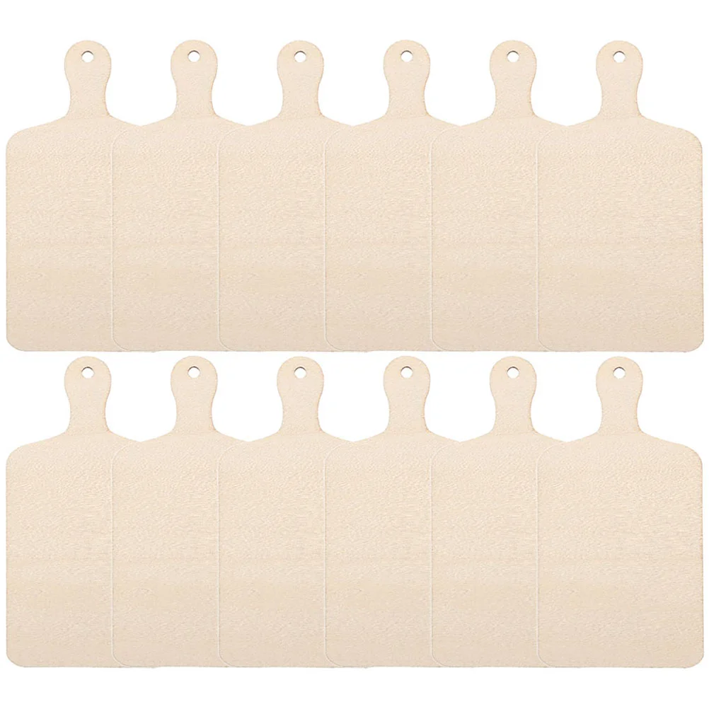 

12 Pcs Graffiti Chopping Board Wood Piece Crafting Boards Cutting DIY Tray Home Supplies Wooden Unfinished Mini