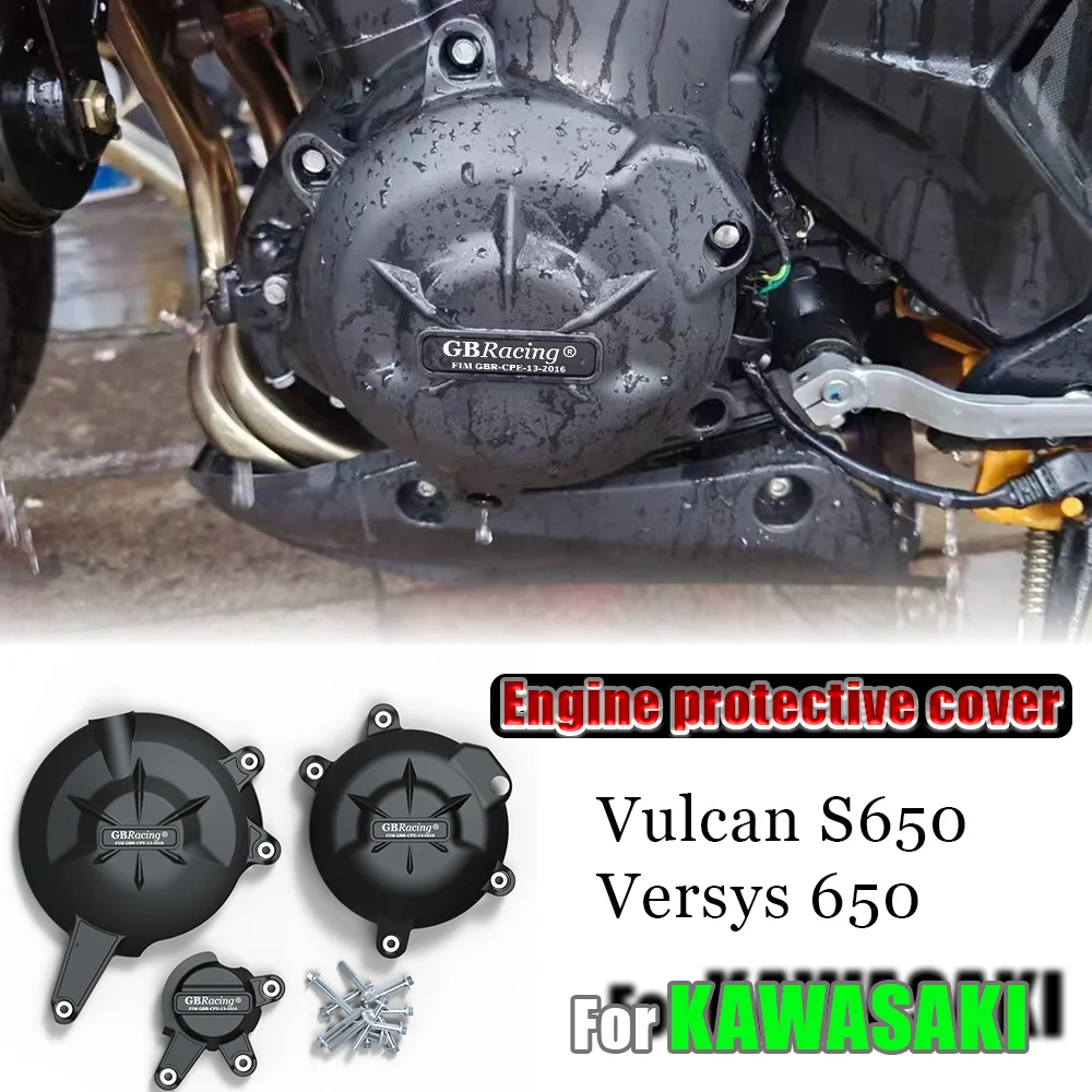 

For KAWASAKI Versys 650 Motorcycles Engine Case Guard Engine Case Protector Cover Engine Cover Set Engine Protection Cover