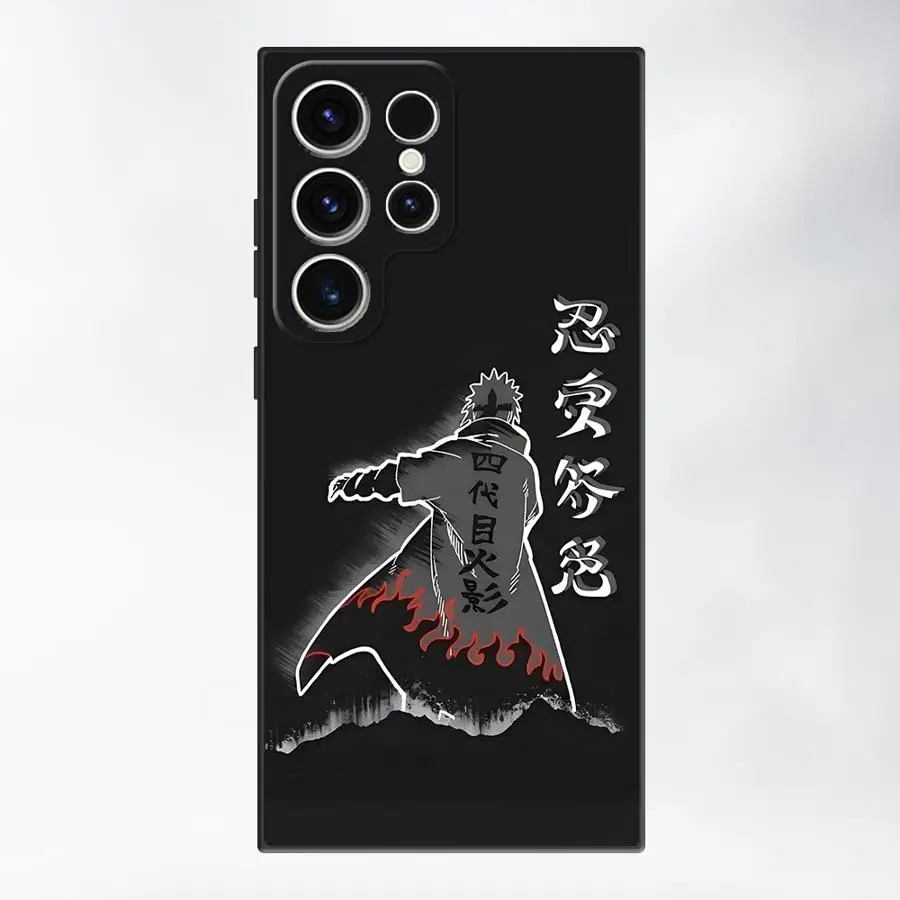 Sleek Namikaze Minato Black Soft Phone Cover Case