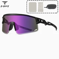 Photochromic Scratch - Resistant UV Protection Safety Glasses with Wraparound Design (Purple)