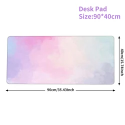 Ergonomic Leather Cloud Wrist Rest with Memory Foam Cushion for Enhanced Typing Comfort and Pain Relief (Desk mat3)