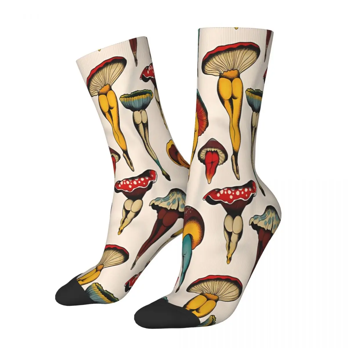 

Sexy Mushroom Mushroom Socks Male Mens Women Spring Stockings Printed