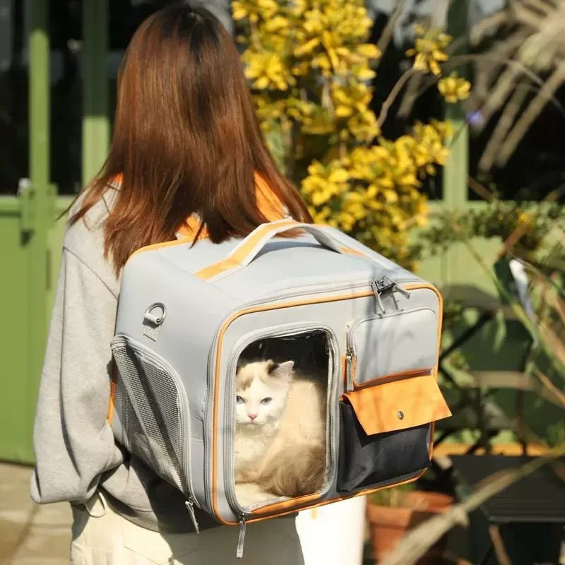 Mochila Cat Carrier, Mochila para cães pequenos e médios e gatos, Pet Carrier, Mochila de caminhada