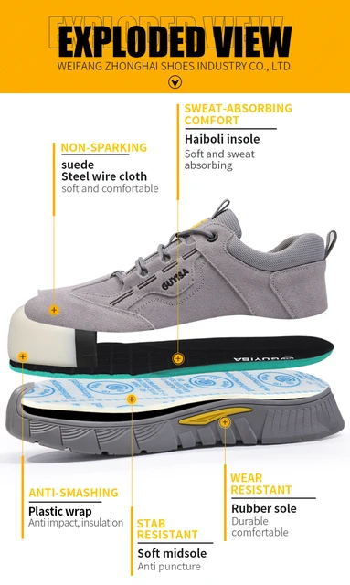 Scarpe Antinfortunistiche Uomo E Donna Leggere Con Punta In Acciaio - Traspiranti E Antiperforazione - Foto 5