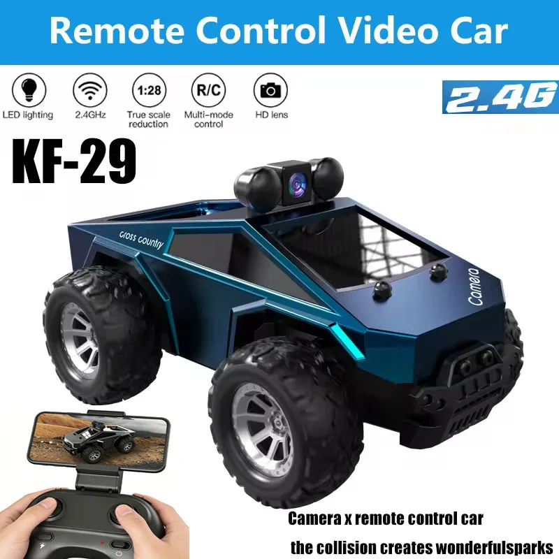 고속 드리프트 RC 카 카메라 탑재 2.4G 4륜 구동 원격 조종 자동차 4륜 구동 무선 조종 미니 GTR 레이싱 모델 소년 장난감