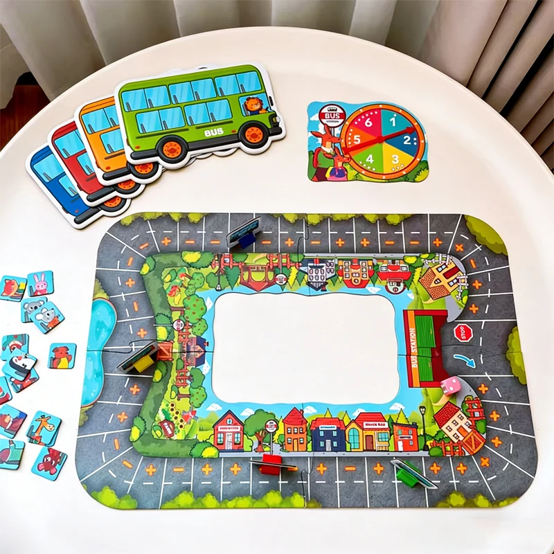 Children Board Game For Kids 4-5 Year Olds Parent Child Early Educational Cognitive Math Tabletop Toys Quick Game Play at Home