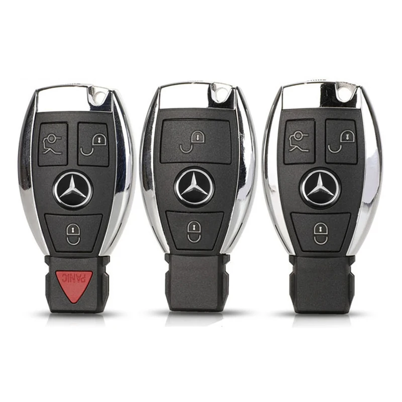 Car Key Sticker 14mm Aluminum Emblem for Mercedes Benz