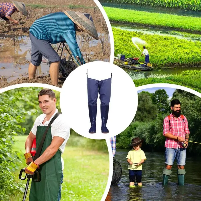 Chest /Stockingfoot Hip Waders With Boots 5