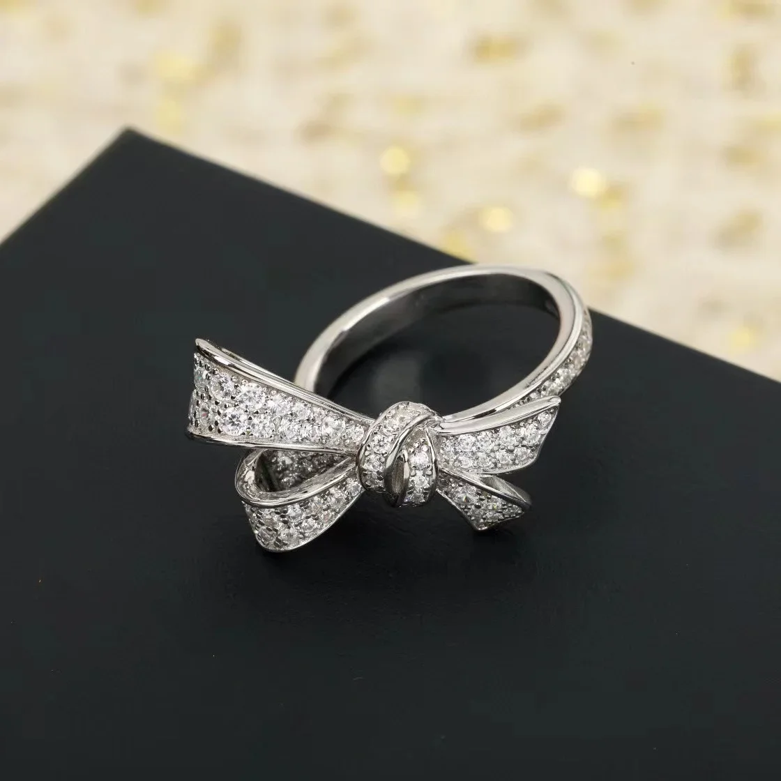 

Top Qulity Classic New 2023 Trend Anniversary Gift Hot Famous Brand Party Luxury Jewelry Women Bowknot Rings Wedding Engagement