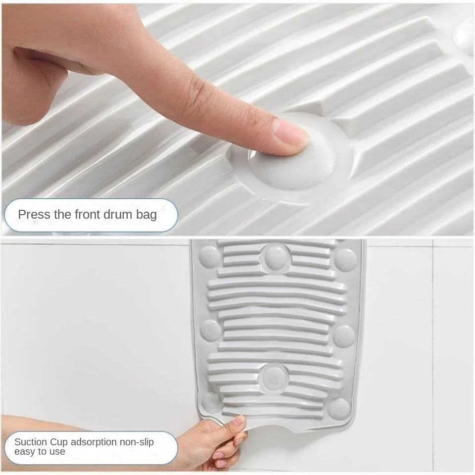 Silicone washboard washing wrench, household foldable soft anti slip suction cup, washing pad, portable washboard