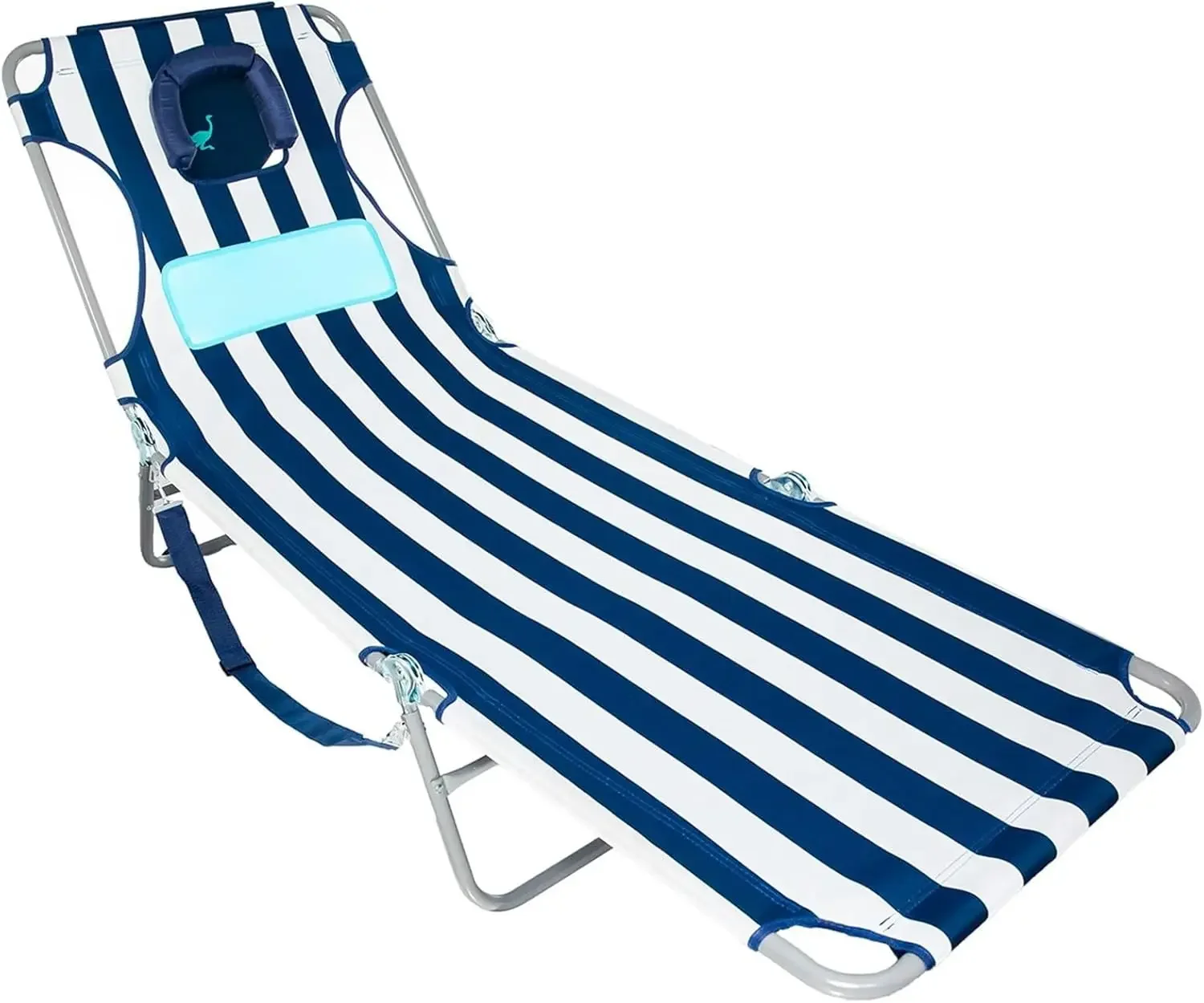 Comfort Lounger Face Down Sunbathing Chaise Lounge Beach Chair (2 Pack)