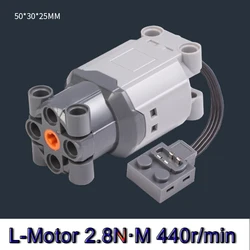 Advanced Electronic Building Block Accessories - Micro-Motor RC Parts for Creative DIY Car Bricks and Kids Toys (L Motor)