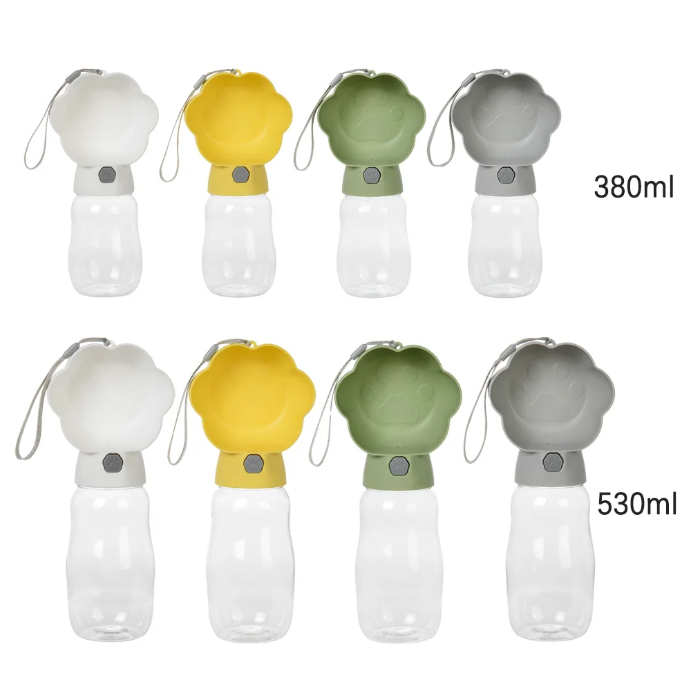 Portable Dog Water Bottle for Small Large Dogs Cats Leakproof Puppy 2 in 1 Water Food Container Chihuahua Bulldog Pet Supplies 5