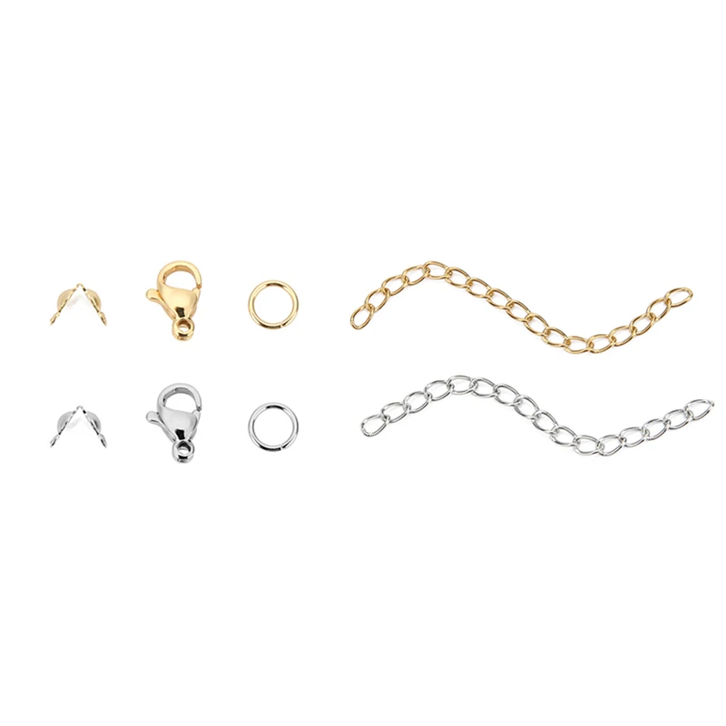Jewelry Making Kit Set Box Stainless Steel Open Jump Rings Lobster Clasps Earring Hooks For Bracelet Findings Necklace Supplies 5