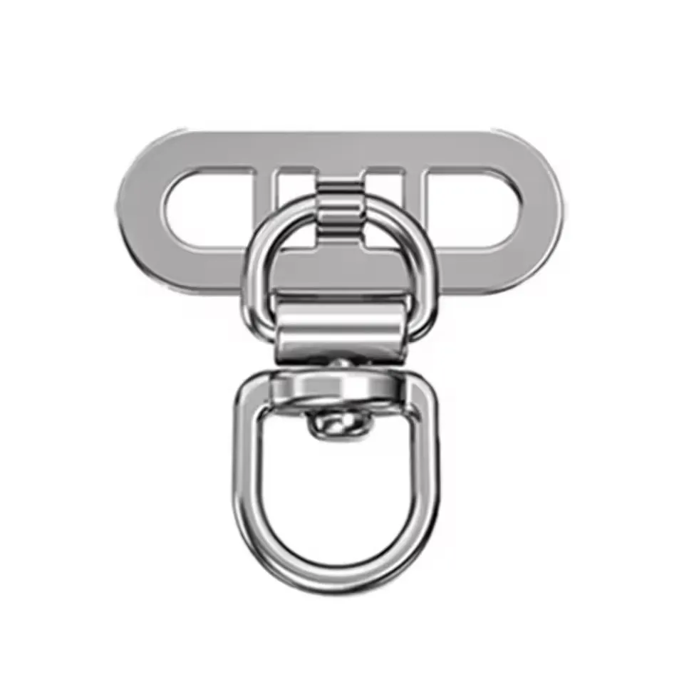 Rotatable Steel Phone Tether Tabs - Mini Lanyard Patch Connector Piece