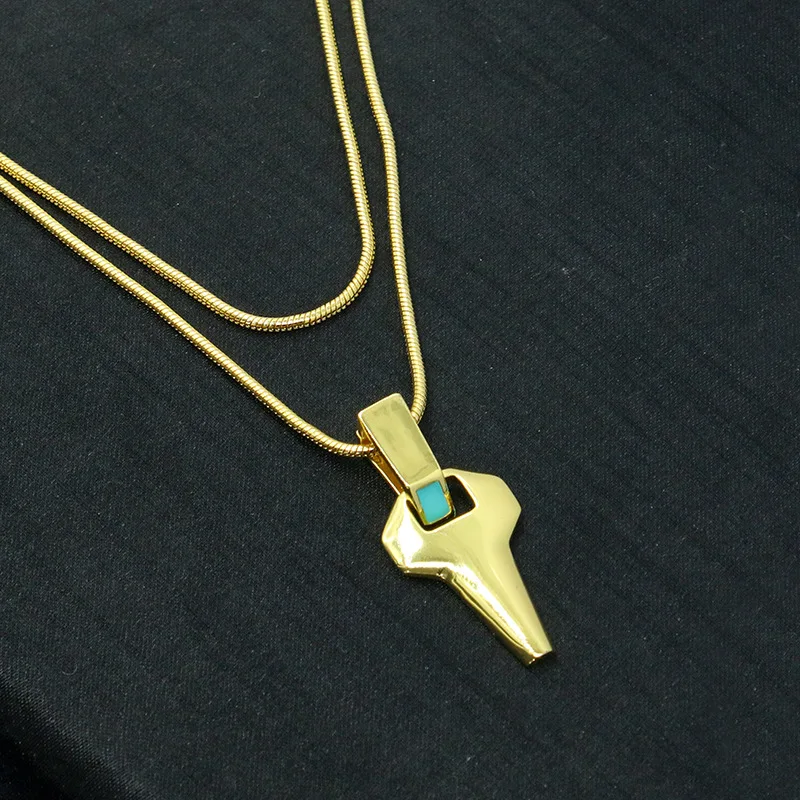 Collana David Martinez Cyberpunk - Ciondolo Oro Con Cristalli Per Cosplay E Moda