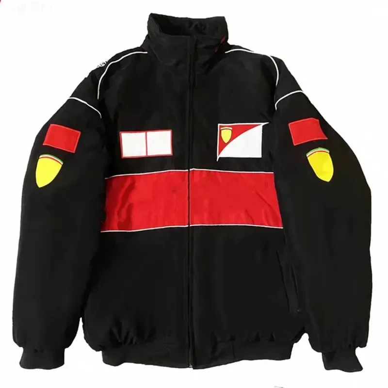 F1 jacket racing car fans clothing American bomber cotton autumn and winter clothing full embroidered motorcycle jacket