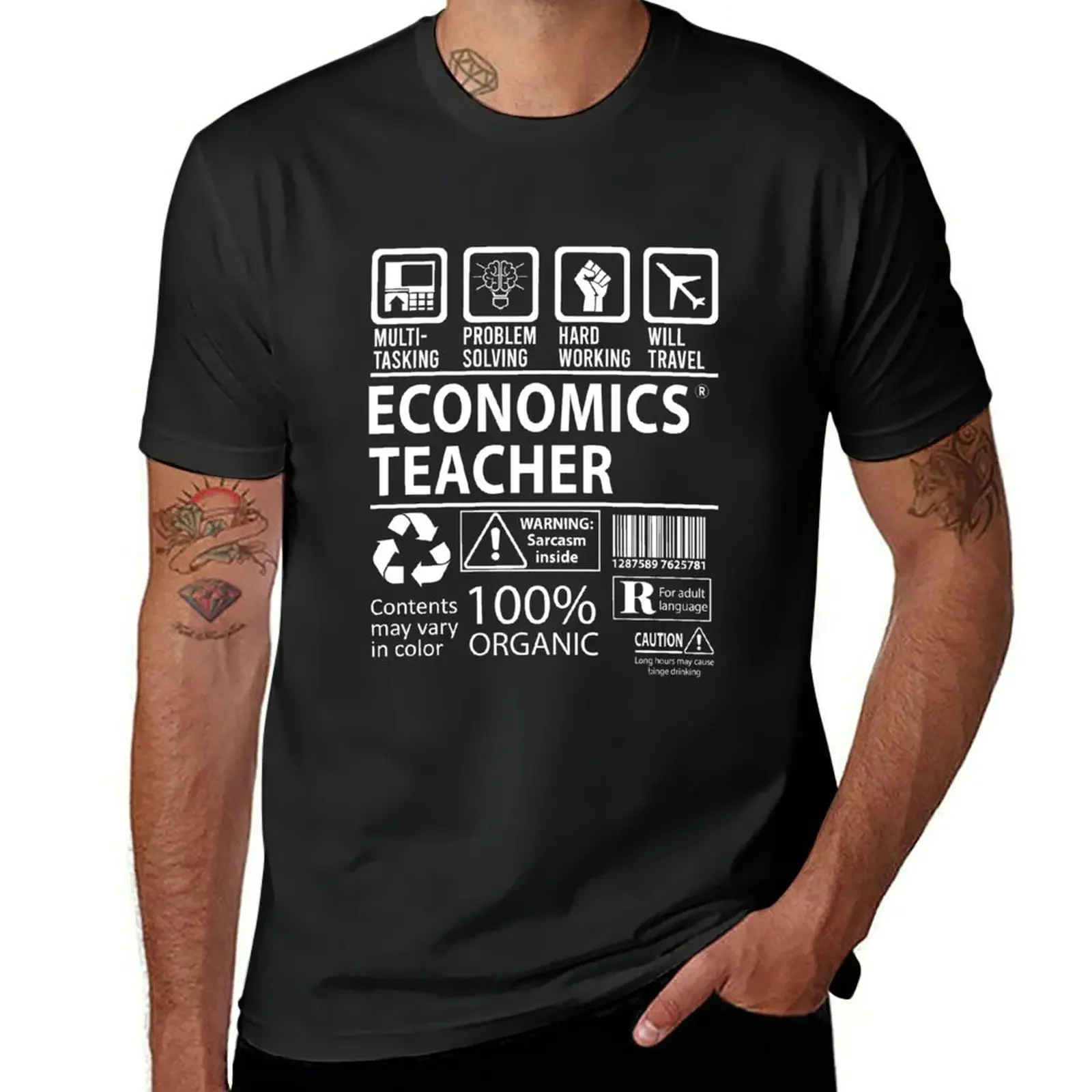 

Economics Teacher T Shirt - Multitasking Job Gift Item Tee T-Shirt tees summer top workout shirts for men