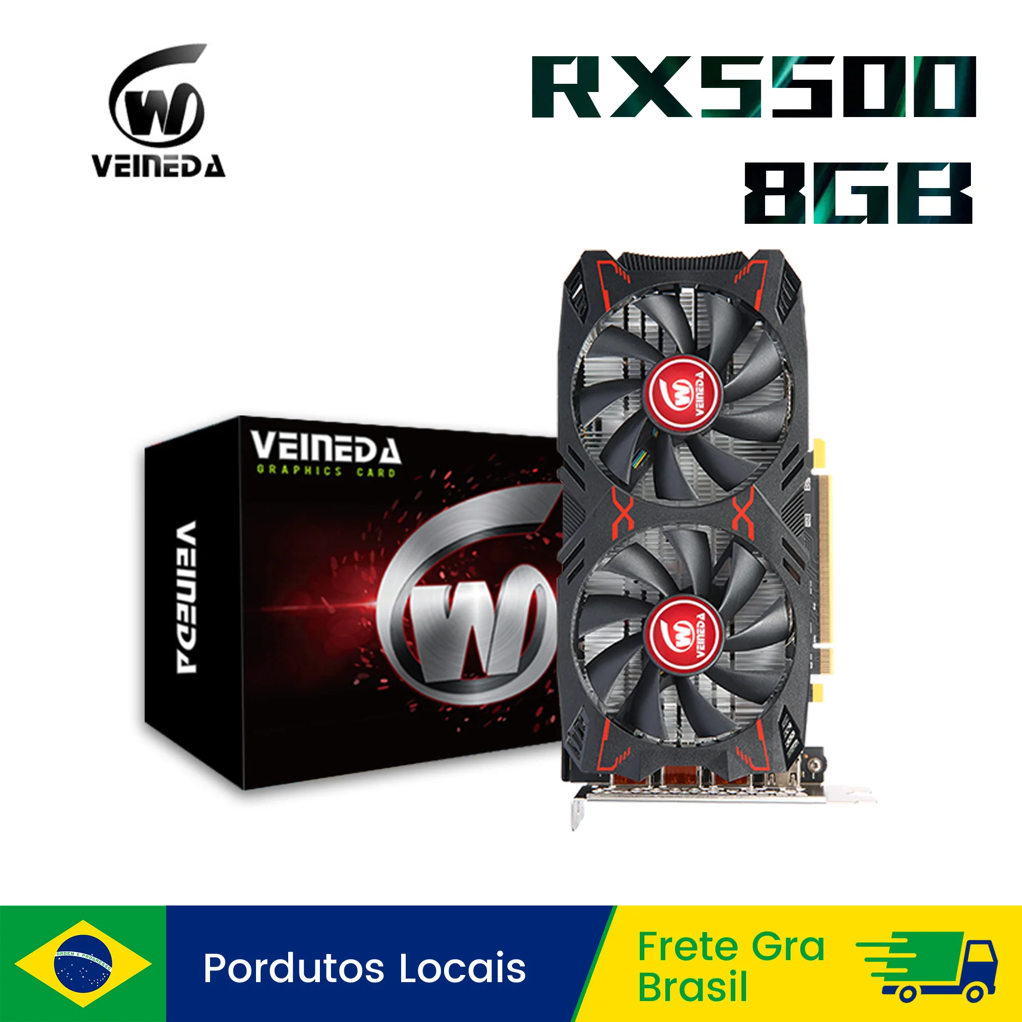 Placa de Vídeo VEINEDA RX 5500 8GB