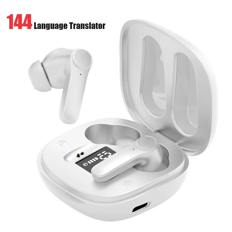 Intelligent Translate Earbuds 144 Languages Real Time AI Voice Translator 98% Accuracy Support Online OffLine 4 Translation Mode translator earbuds voice translator language translator translator earphones translation headset