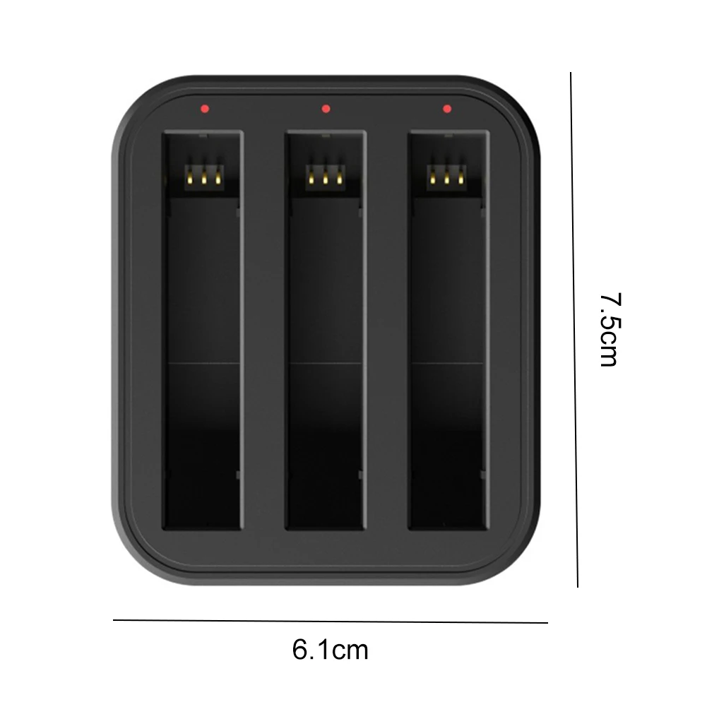 Chargeur 3 emplacements pour Insta360 X2 X3 USB-C 12V 3A
