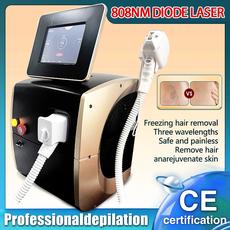 

The Best Painless 808nm Diode Laser Remove Hair Machine 3 Wavelength Laser Hair Removal Epilator Hair Removal Machine Epilator