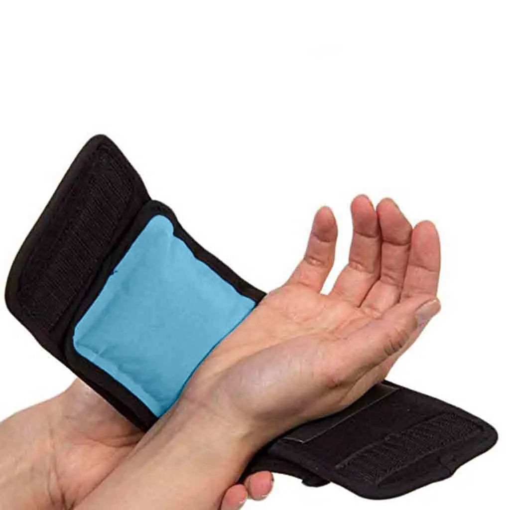 Reusable Ice Pack Black Reusable Ice Pack For Injuries Gel Strap Wrap Hand Foot Wrist Elbow Relief Pain Hot Cold Therapy Relief Pain Ice Pack