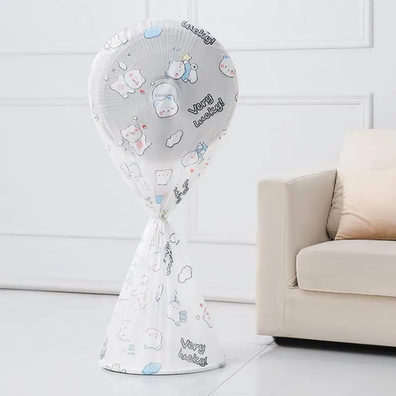 

Electric Fan Dust Cover High Quality Waterproof Stand Fan Protective Cover Cartoon Net For Floor Fan Home And Garden Accessory