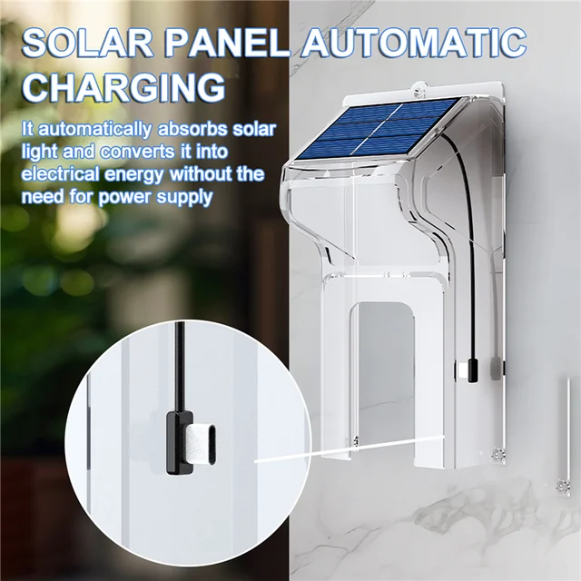 Outdoor Wireless Doorbell with Solar Cover Camera Wifi Digital Door Peepholes Waterproof Smart Home Intercom Video Eye Ring Bell 6