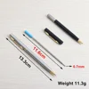 10 Pcs/Set Metal Ballpoint Pens Stainless Steel Pen 0.7mm Blue Black Ink Rotating Style Ball Pens Stationery For School  Supplie 4