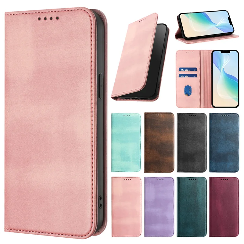 Leather Magnetic Wallet Case - Magic 8/7 Lite X5C Plus Solid Edition