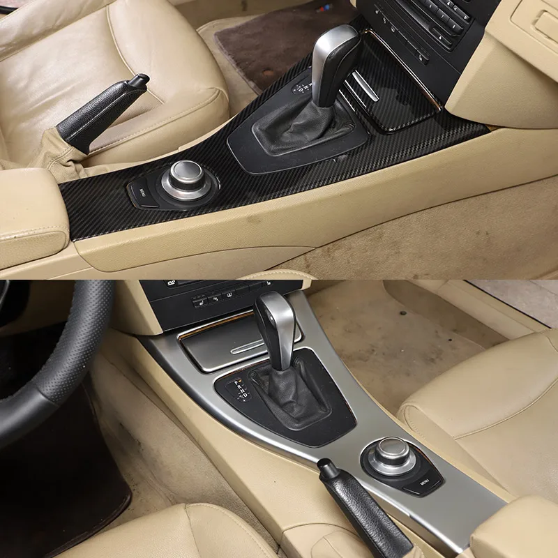Kaufe Auto Schalthebel Panel Abdeckung Aufkleber M Performance Trim Carbon  Fiber Innen Zubehör Für BMW E90 E92 E93 3 Serie