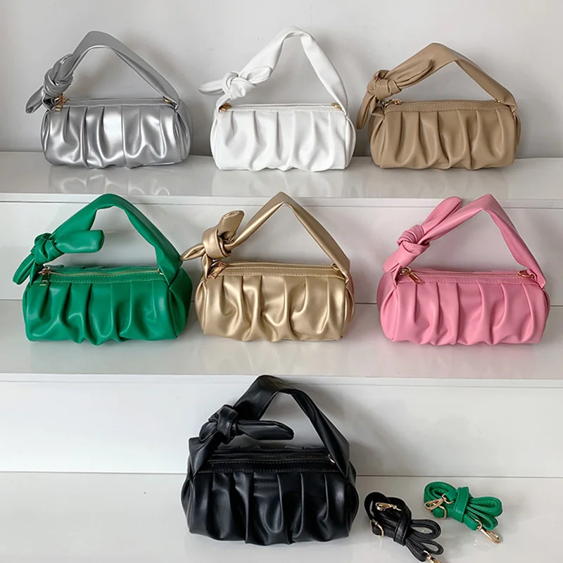 

Дизайнерская Женская сумка через плечо в Корейском стиле, маленькая модная дамская сумочка из искусственной кожи, сумка-хобо, сумка-мессенджер, вечерний клатч, 2022