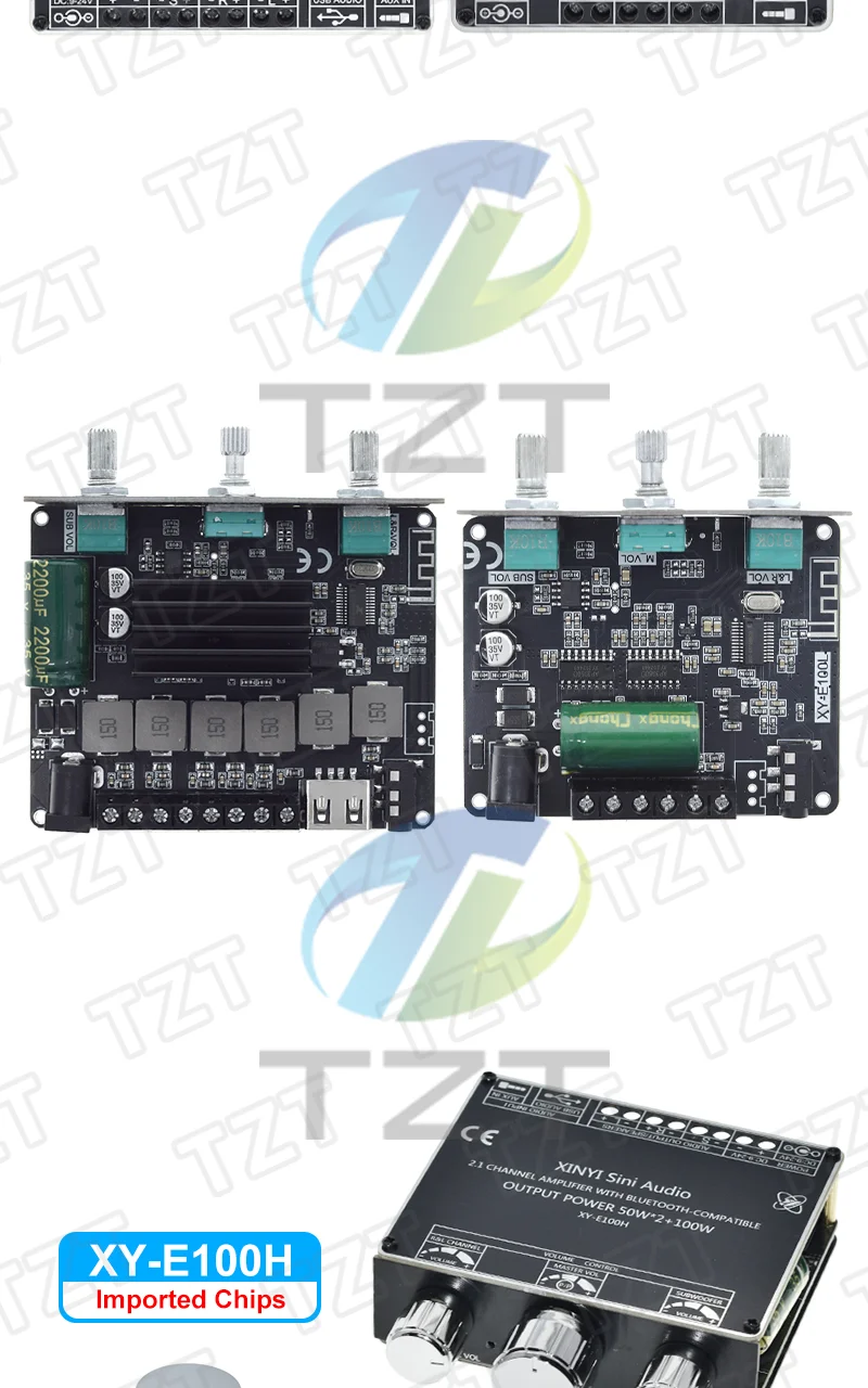 XY-E100H XY-E100L 2.1-Kanal Bluetooth-Audioverstärker-Modul 50W+50W+100W Subwoofer mit hoher Klangtreue und Klangqualität – Detail 22