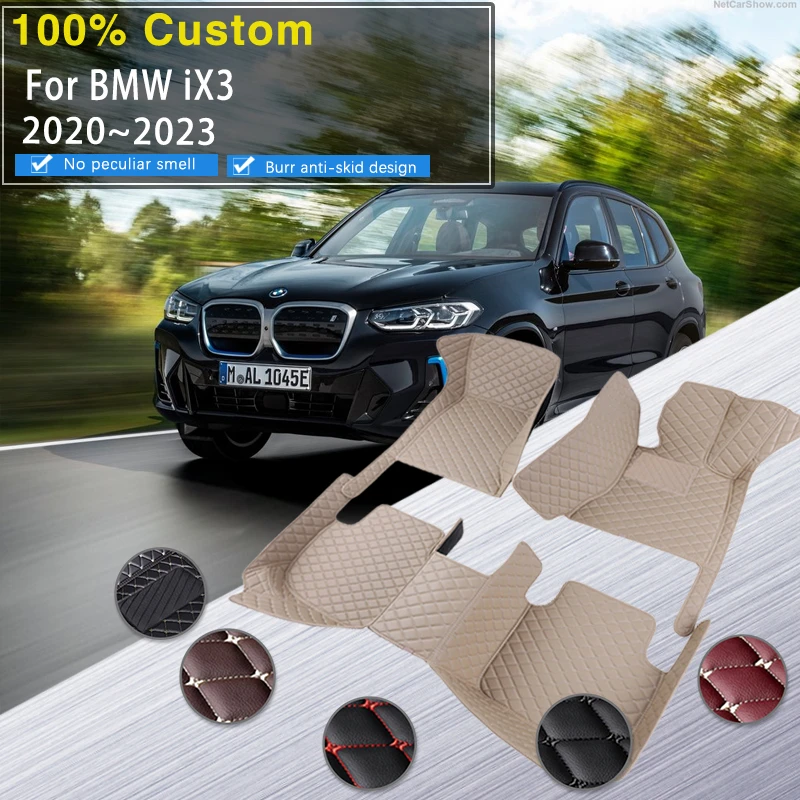 Car Mats Floor For BMW iX3 G08 2020 2021 2022 2023 Waterproof Pad