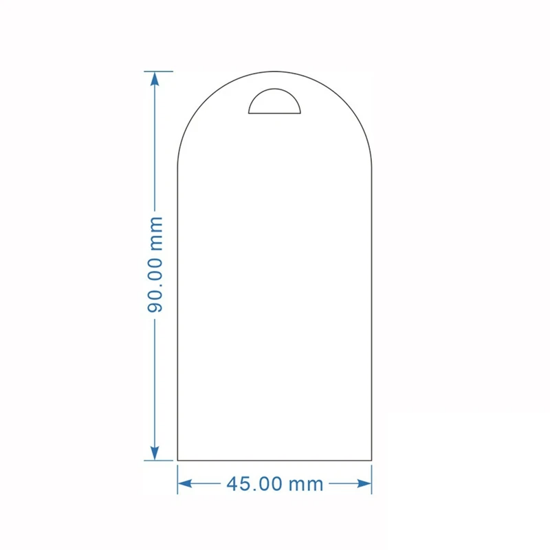 80Pcs Wedding Blank Arched Acrylic Place Cards Clear Wedding Reserved Seating Signs For Table Setting Numbers