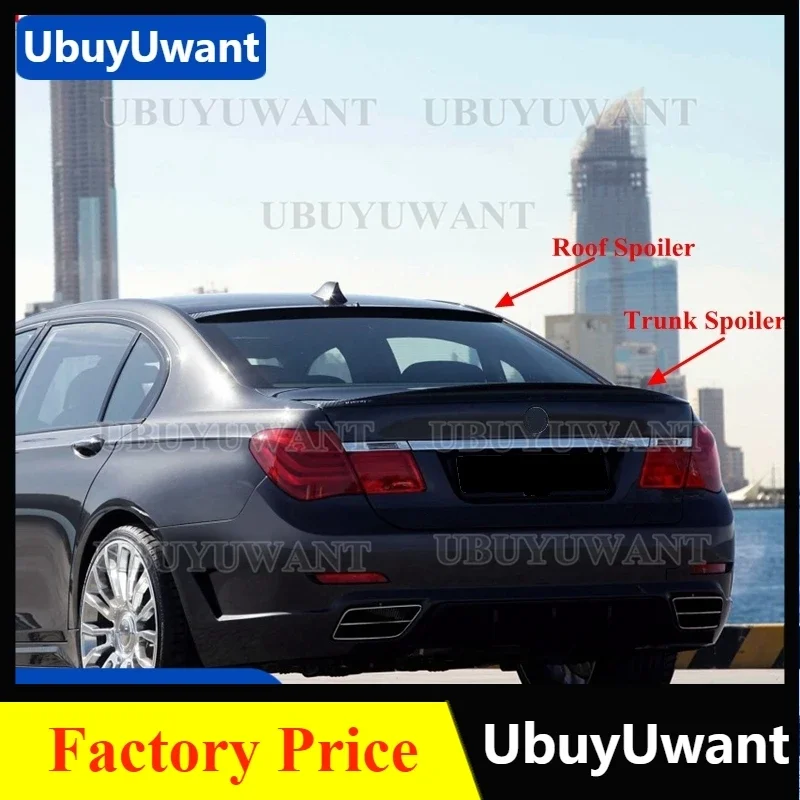 

Заднее крыло для BMW серий 7 F01, спойлер для багажника седана 2008-2014, глянцевый черный Задний спойлер из углеродного волокна, автомобильные аксессуары