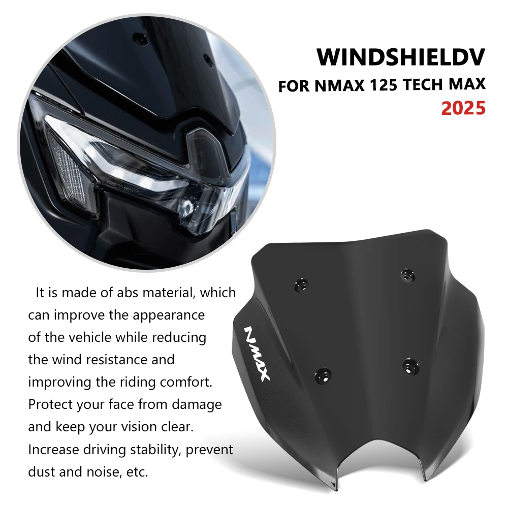 For NMAX 125 155 NMAX125 TECH MAX 2025 front fairing