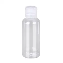 Versatile Refillable Travel Bottles - Transparent Plastic Containers for Shampoo and Cosmetics (10 - 200ml) (Clear)