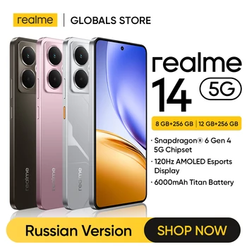 [2025 Nouveau] Smartphone realme 14 5G Snapdragon ®   Jeu de puces 6 Gen 4, 120Hz, affichage AMOLED, batterie 6000mAh, Charge 45W, NFC, Google Play 1