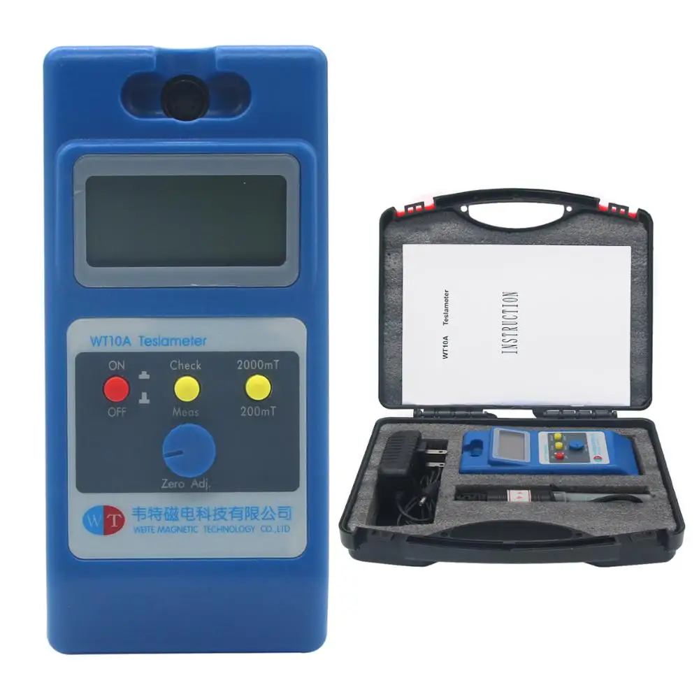 

WT10A LCD Teslameter Gaussmeter Surface Magnetic Field Tester Ns Function