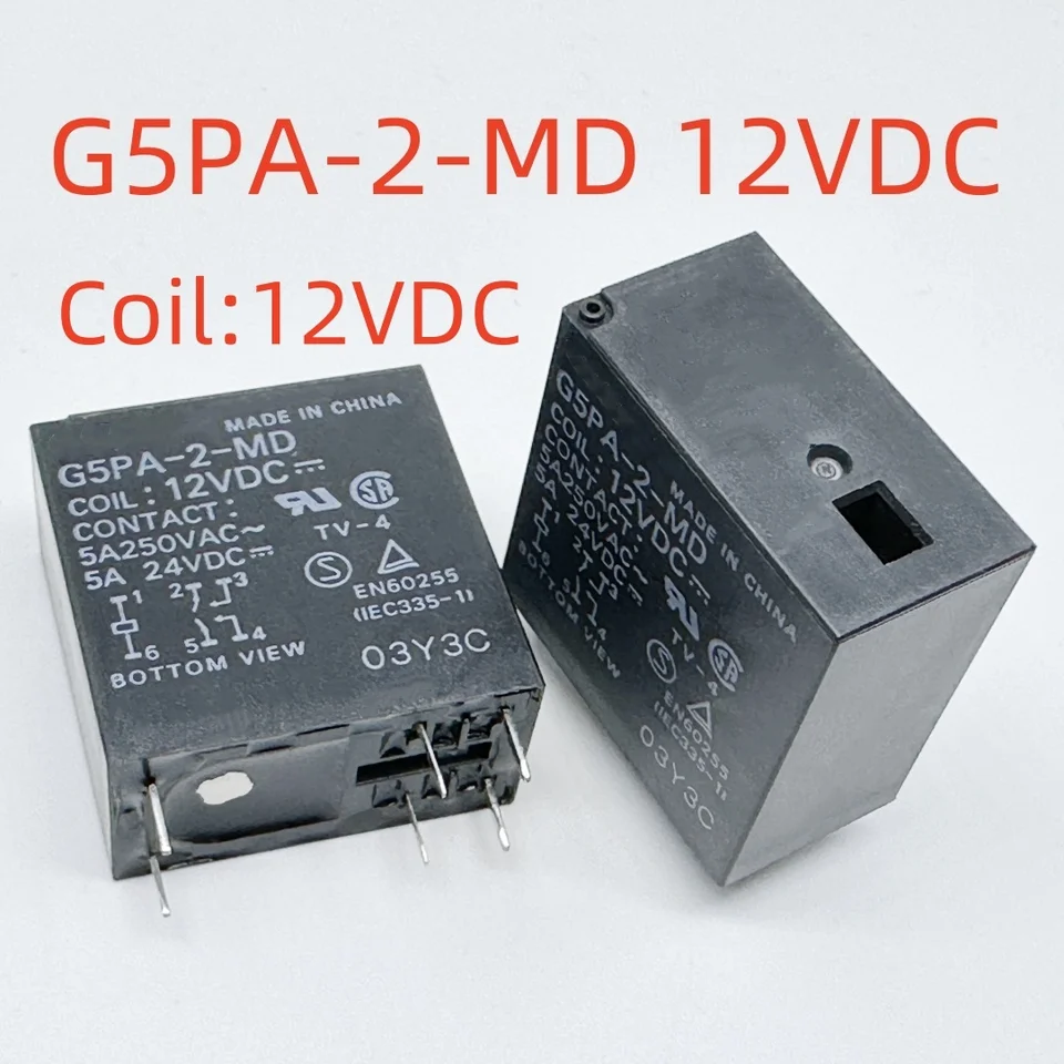 New G5PA-2 12V/24VDC ; G5PA-2-MD 12VDC ; G5PA-28 (-MC) 24VDC