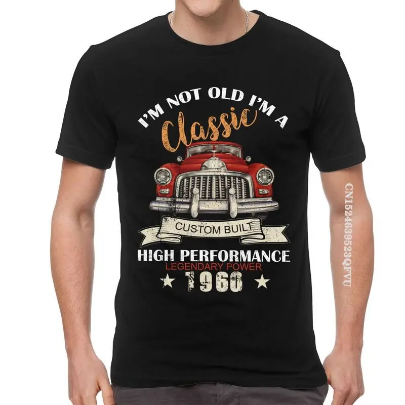 

Футболка мужская оверсайз с надписью «I'm Not Old I'm A Classic 1960»