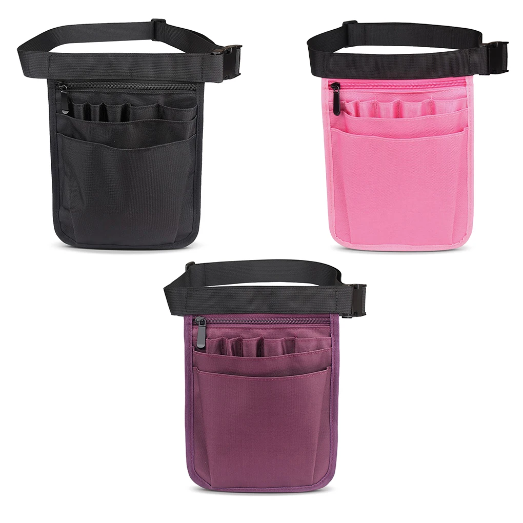 

Waist Bag Nylon Multi Pockets Belt Bags Wear Resistant Fanny Pack